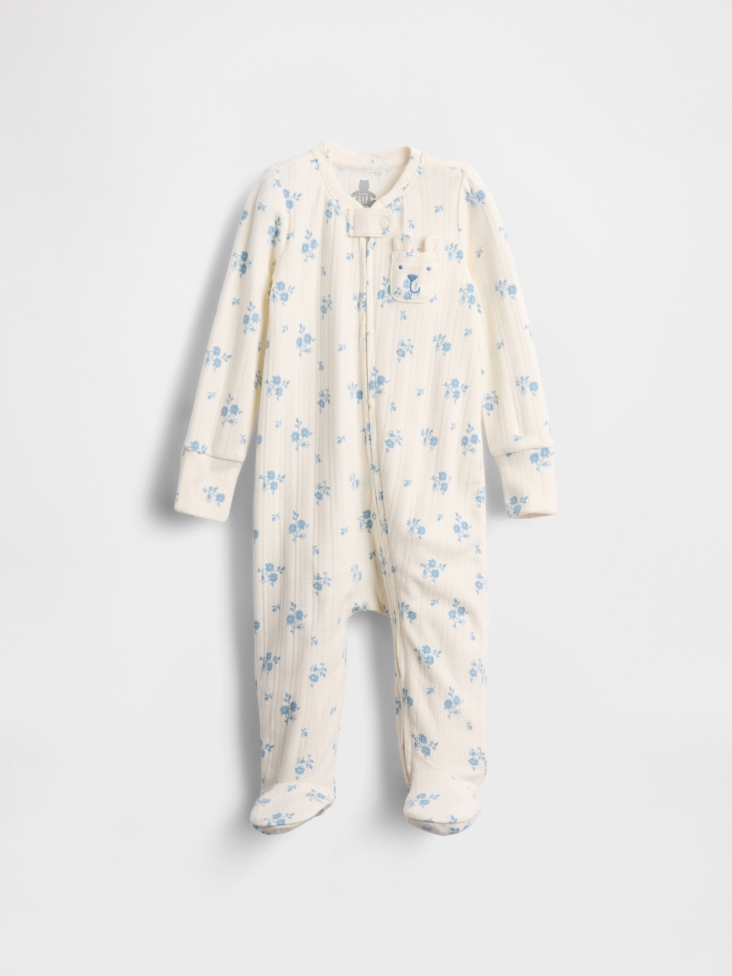 Baby Softspun Pointelle Footed One-Piece