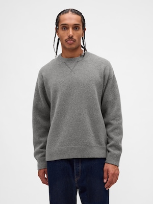 ヘビーウェイト CashSoft カシミヤタッチ クルーネックセーター