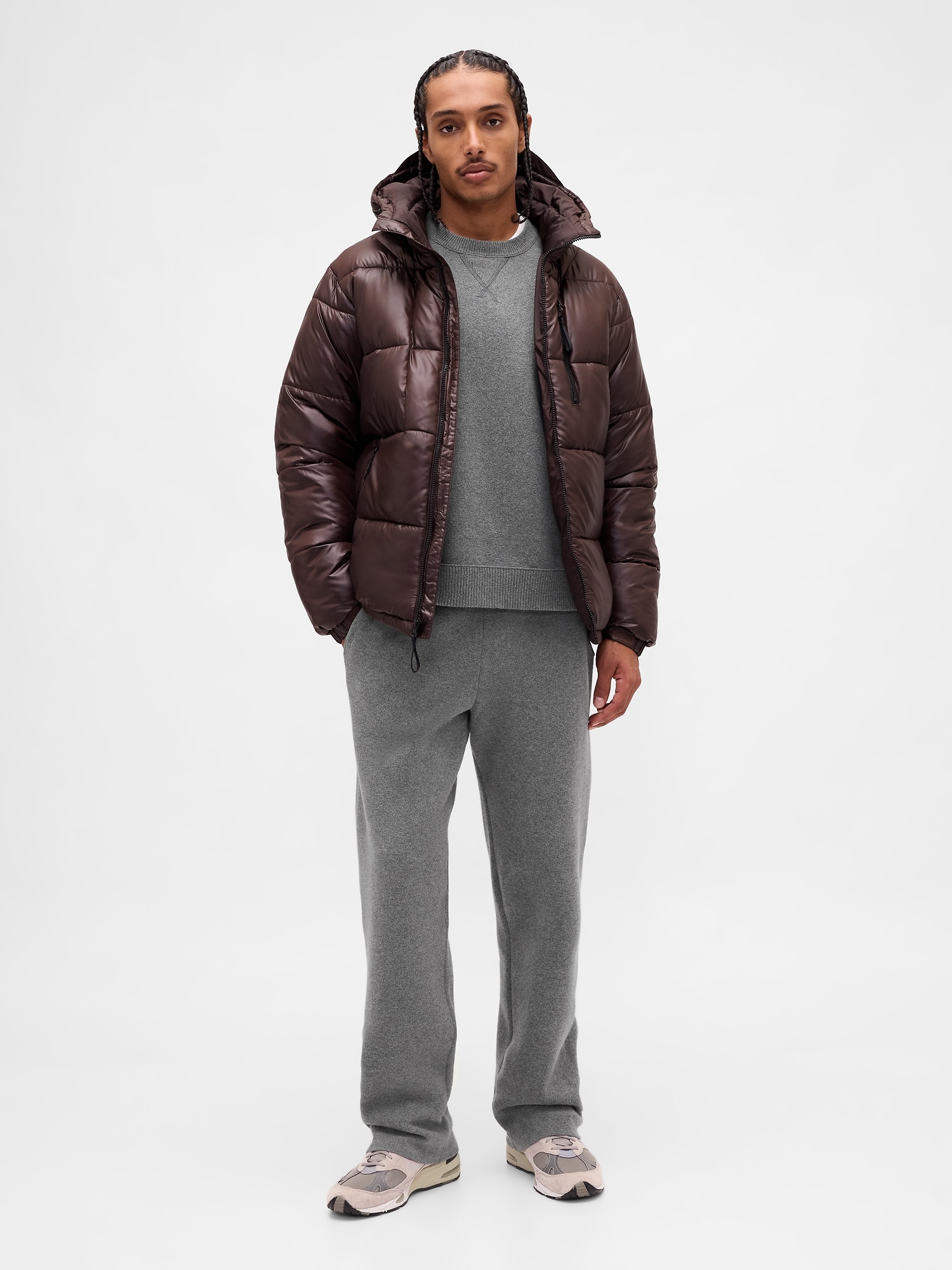 PANTALON EN TRICOT ÉPAIS EFFET CACHEMIRE