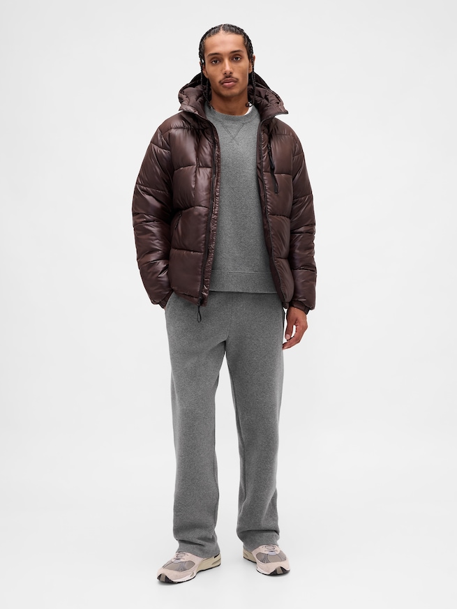 ヘビーウェイト CashSoft カシミヤタッチ ニットパンツ-0