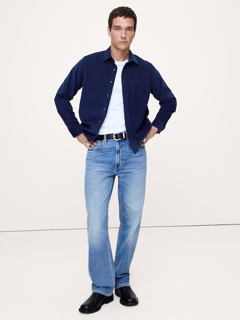 Standard-Fit Lightweight Corduroy Shirt