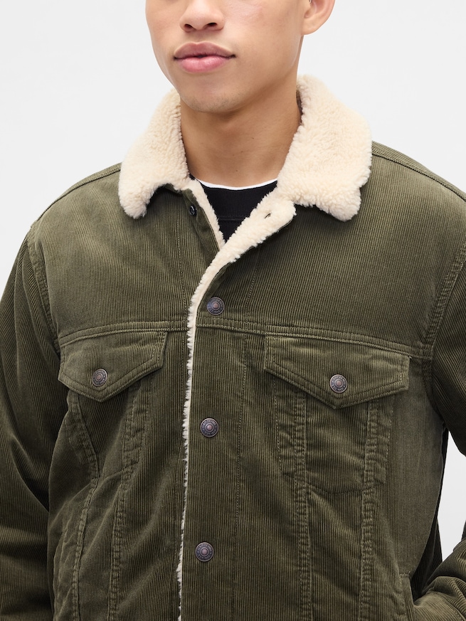 裏ボア アイコン コーデュロイジャケット-3