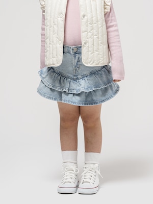 デニム ラッフルヘム スカート（幼児・べビー）