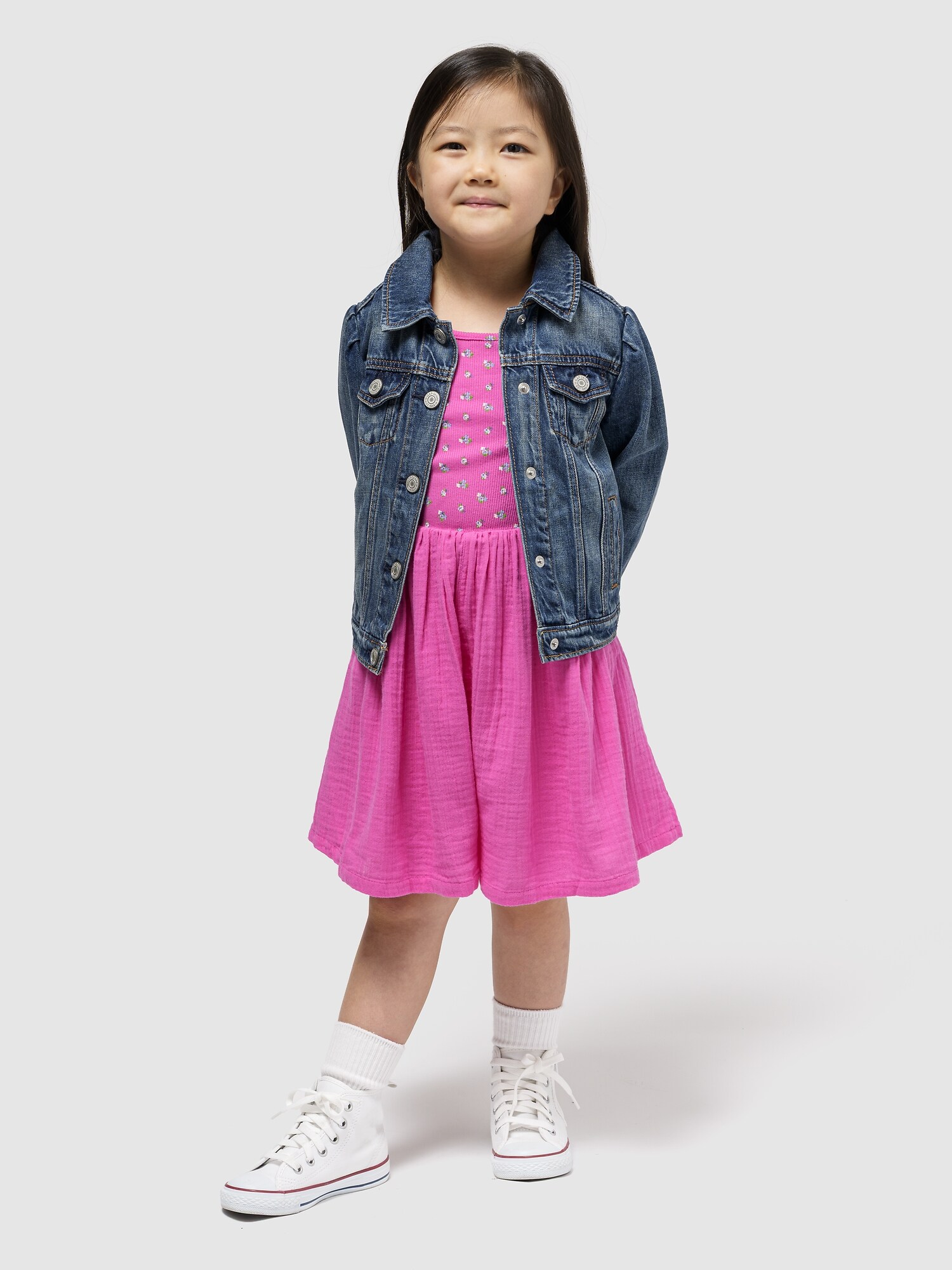 babyGap クリンクルガーゼ ロンパース-1