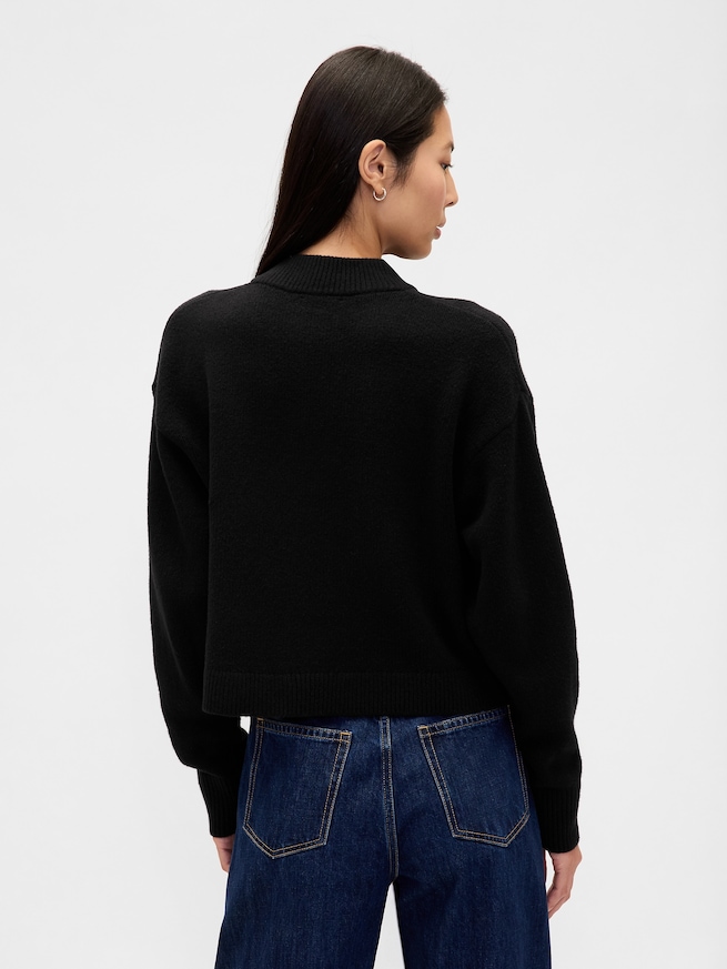 CashSoft カシミヤタッチ オーバーサイズ チャンキー カーディガン-2