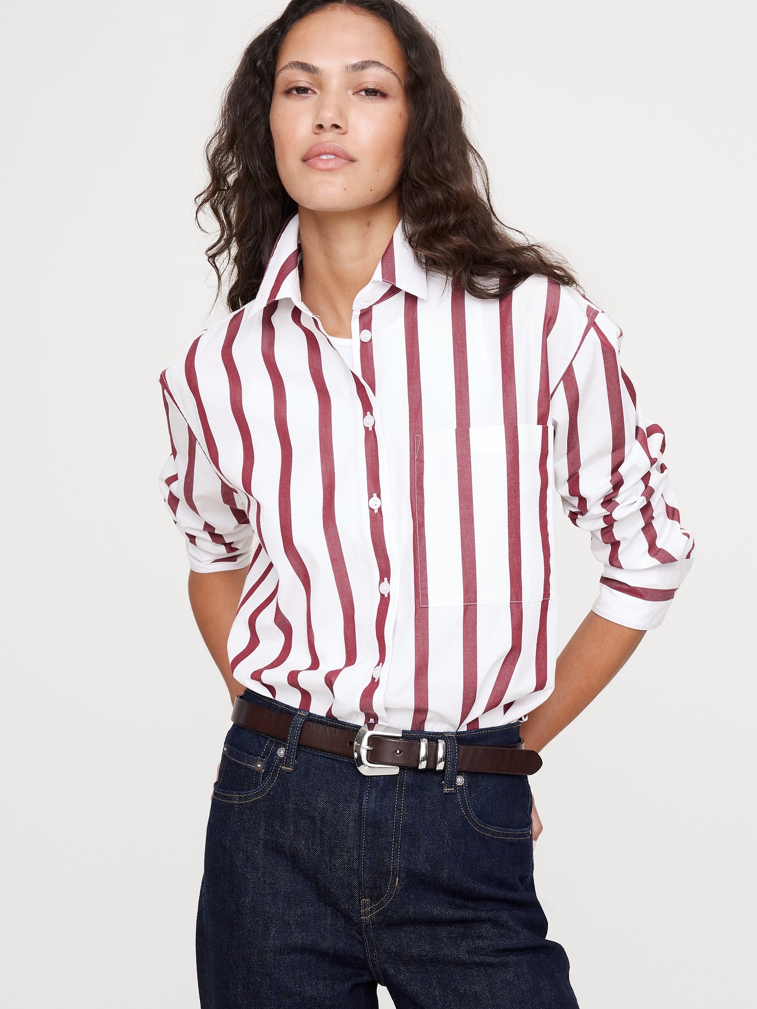 The Oversized Shirt in Cotton Poplin