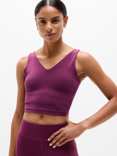 Transcend V-Neck Crop Sports Bra A-C