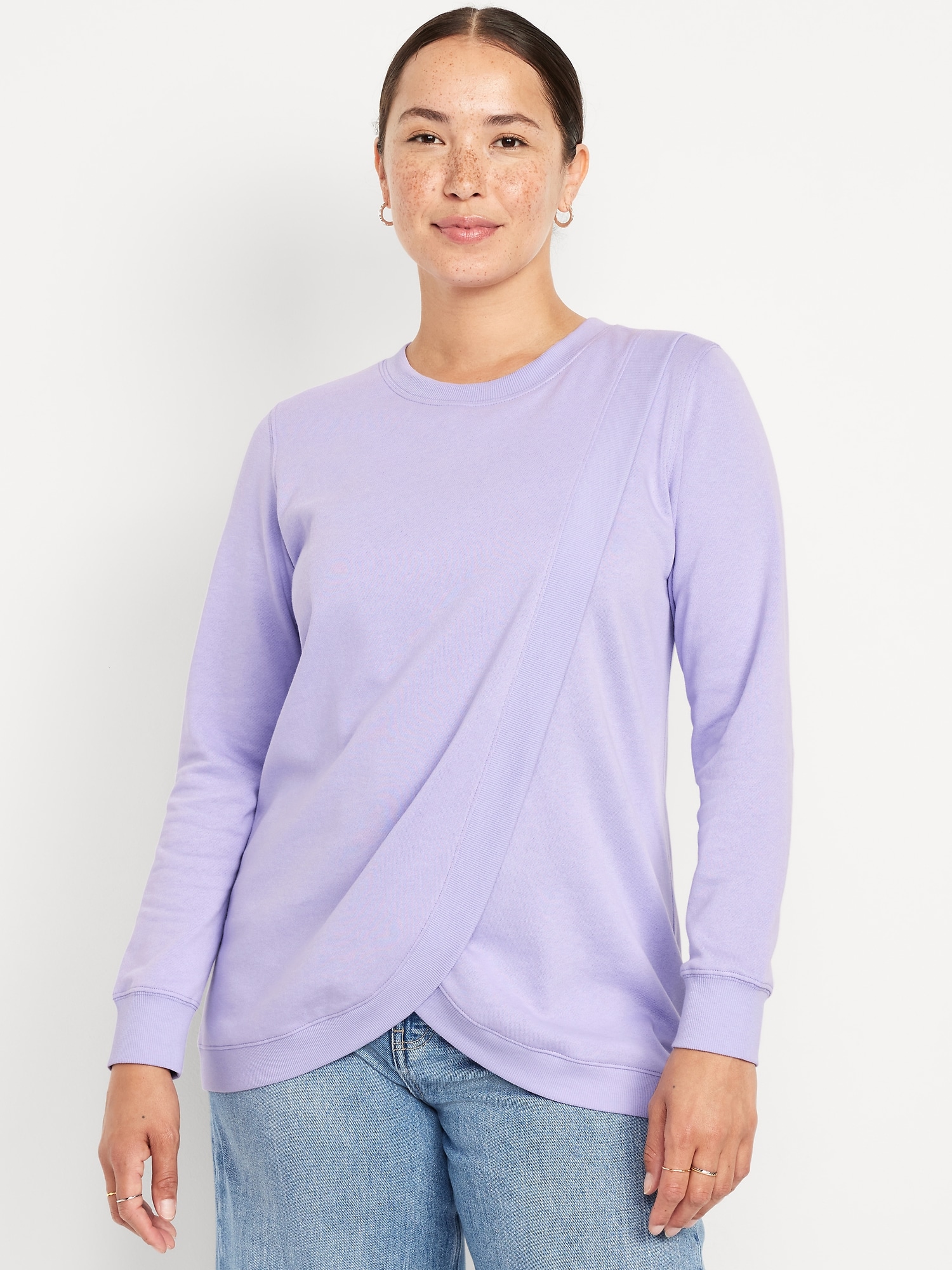Maternity Cross-Front Nursing Tunic