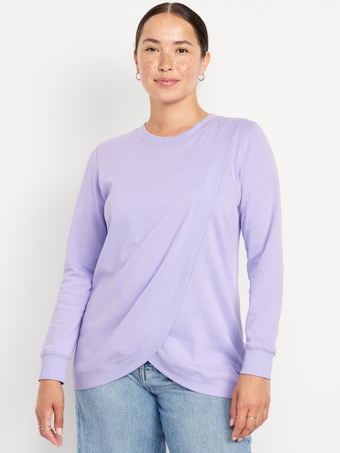Maternity Cross-Front Nursing Tunic