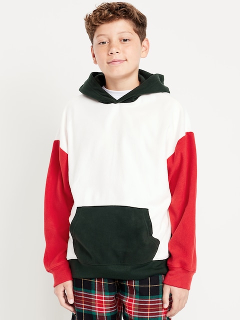 Oversized Microfleece Pajama Hoodie for Boys