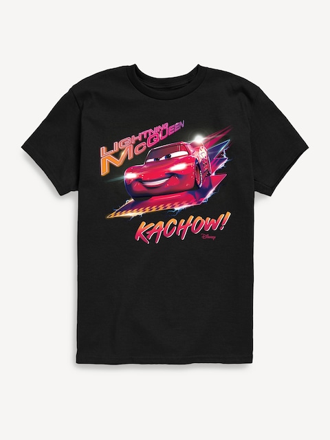 Disney Cars Kachow Lightning Mcqueen Short Sleeve T-Shirt For Toddler