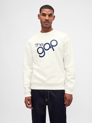 リラックスフィット GAPロゴ クルーネック スウェットシャツ