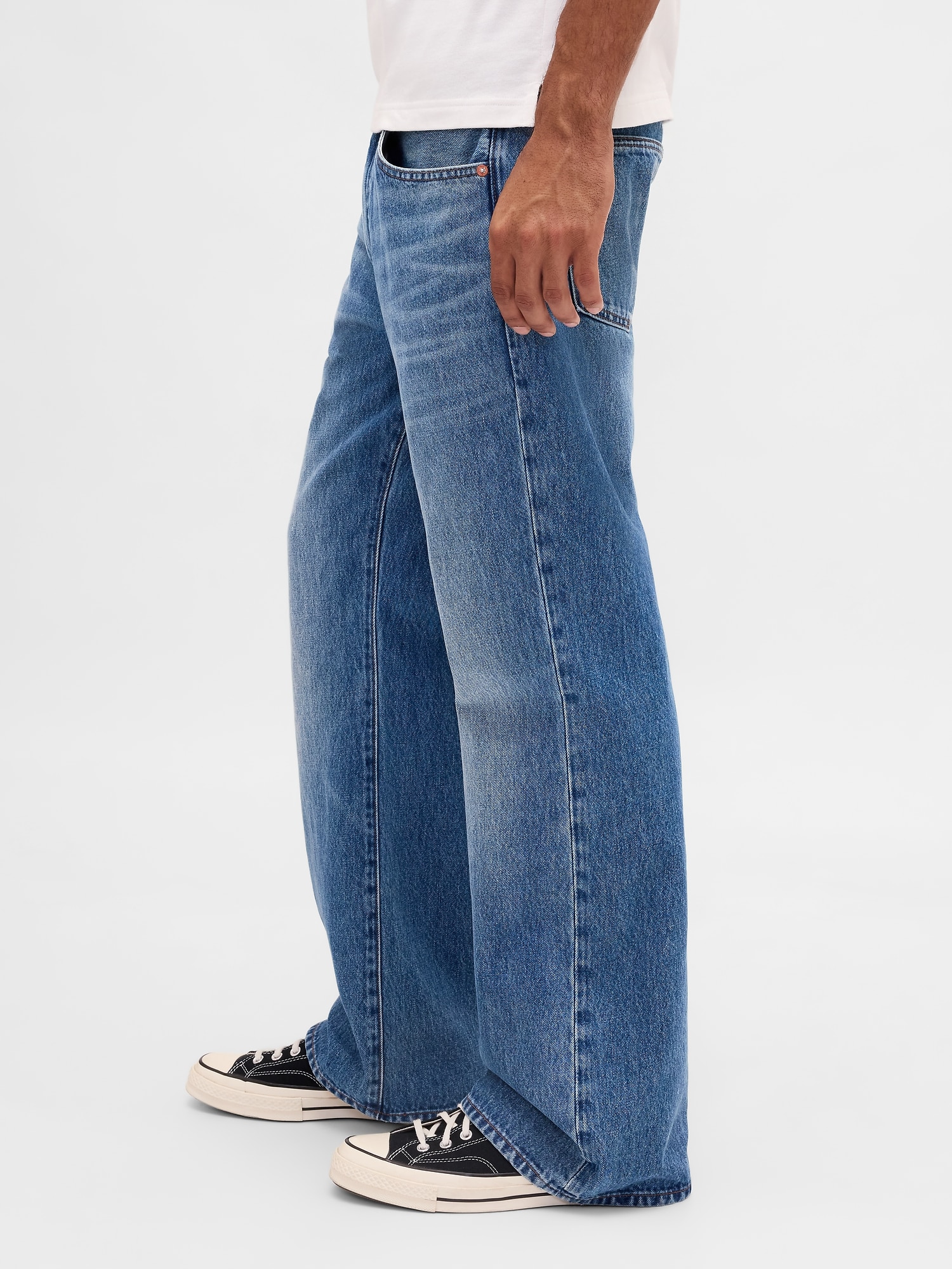 ルーズフィット ブーツカットデニム-2