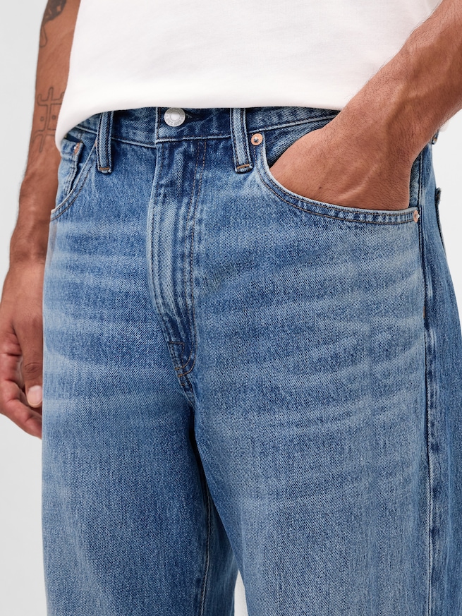 ルーズフィット ブーツカットデニム-4