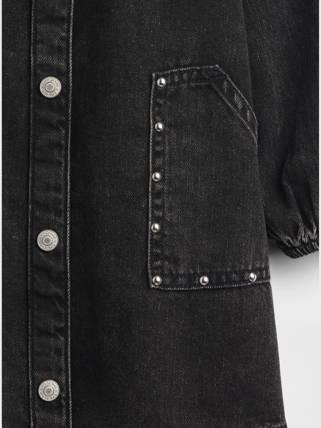 デニム スタッズ ポケット ワンピース (幼児・ベビー)-3