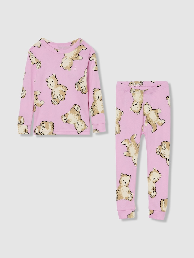 オーガニック ブラッシュドコットン パジャマセット (幼児・ベビー)-2