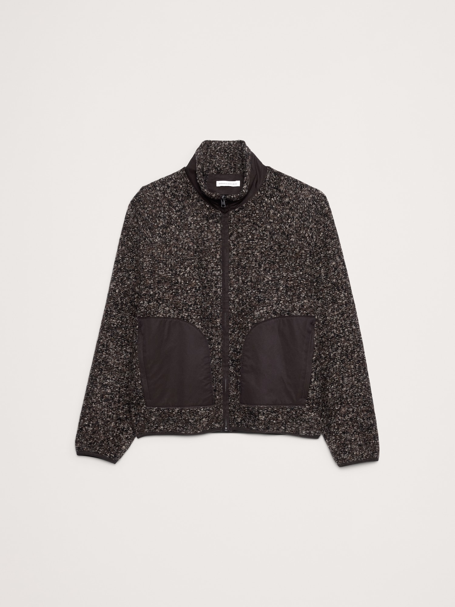 ブークレ フリース ジップアップ スウェットシャツ-3