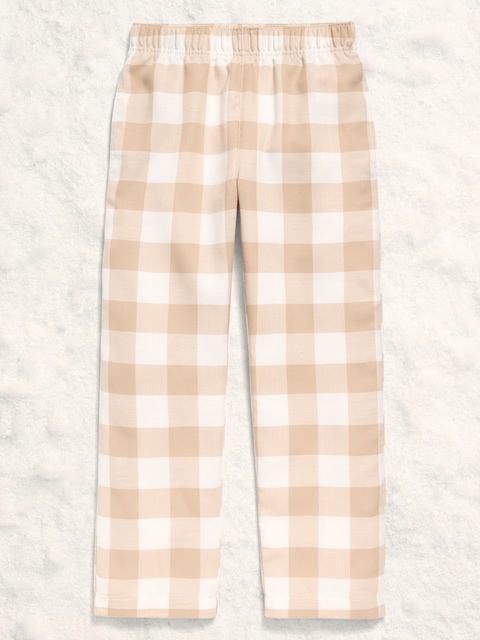 Gender-Neutral Plaid Flannel Pajama Pants for Kids