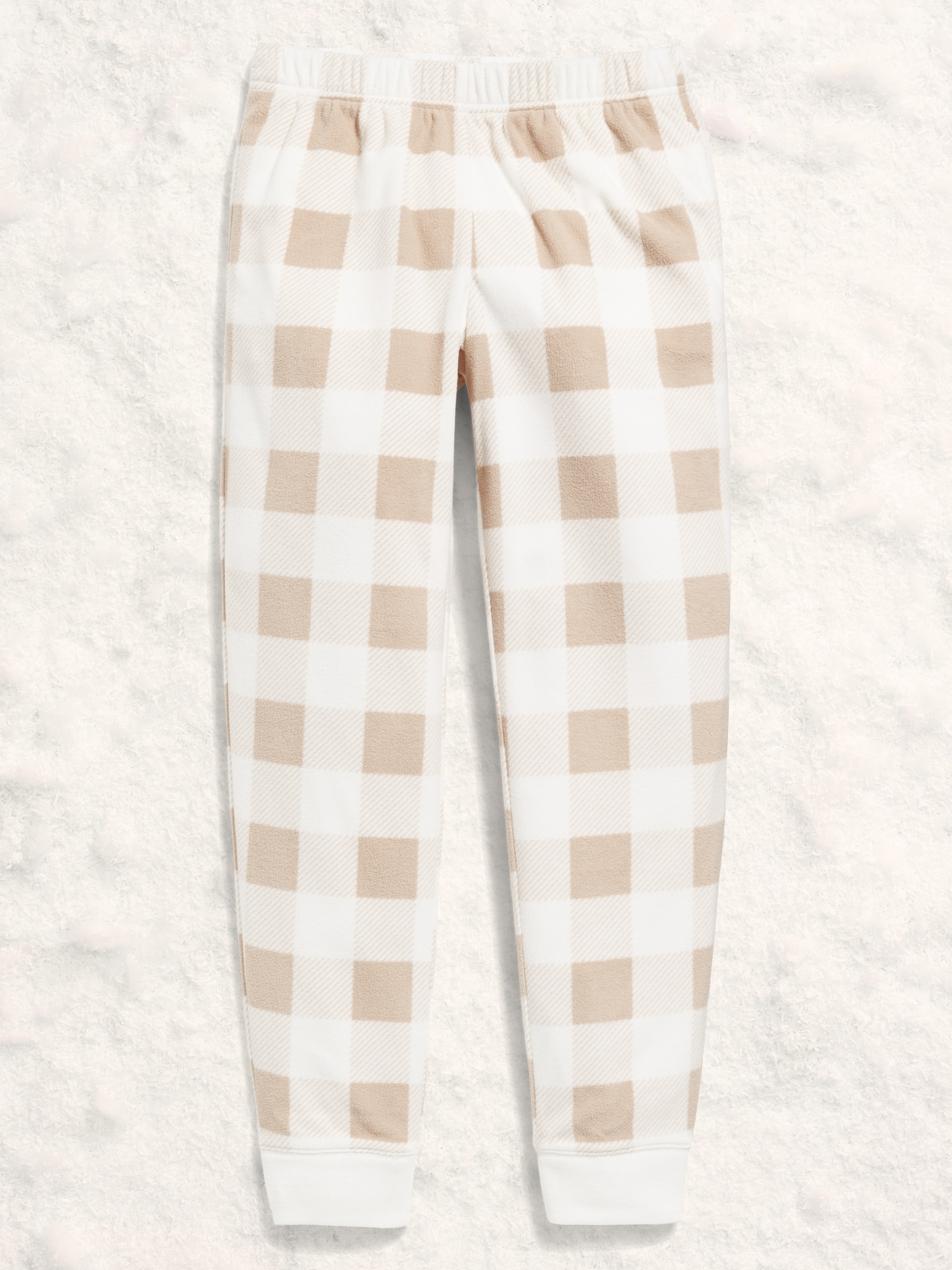 Gender-Neutral Microfleece Jogger Pajama Pants for Kids