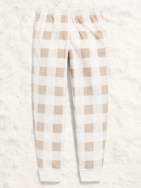 Gender-Neutral Microfleece Jogger Pajama Pants for Kids