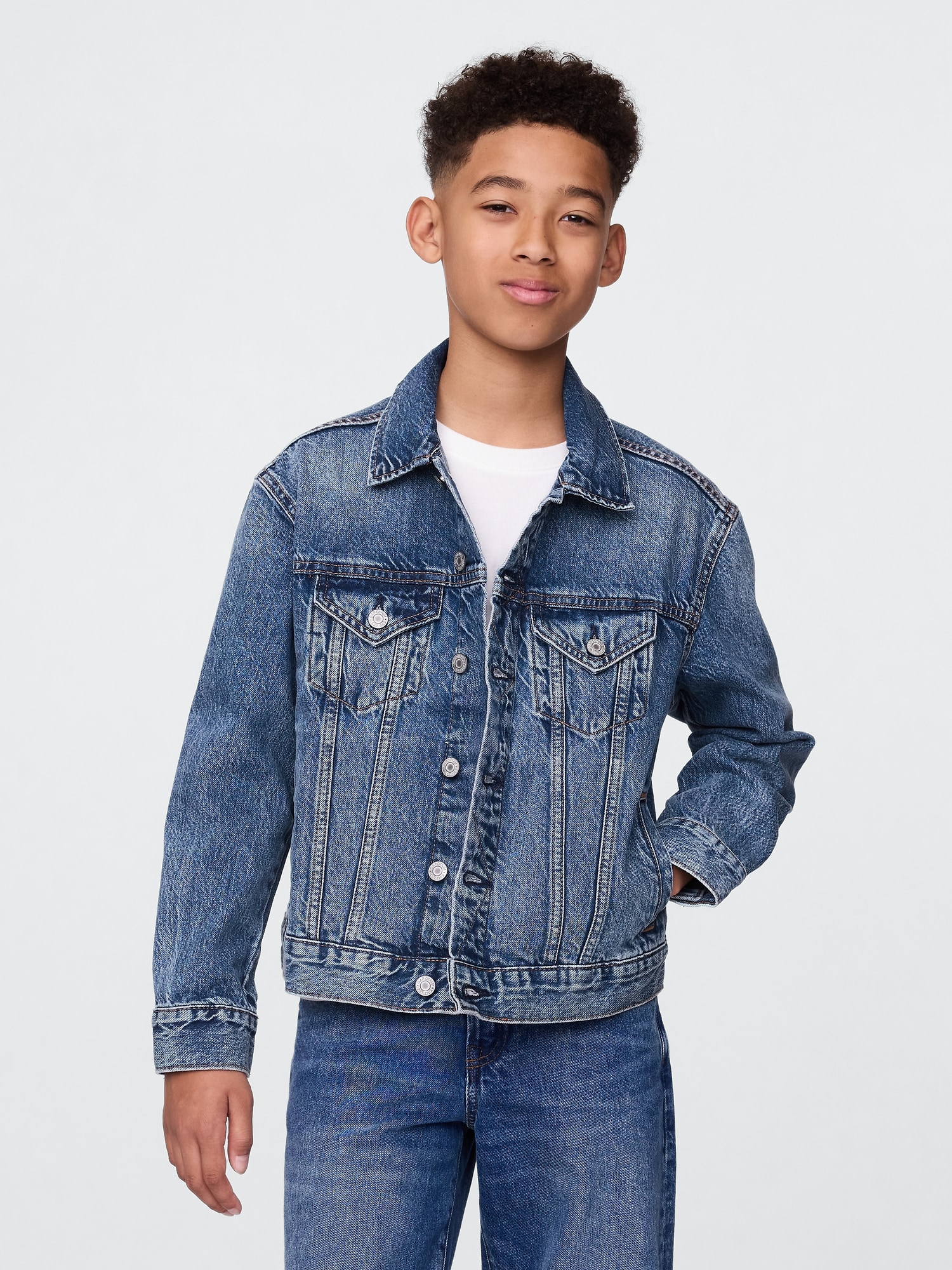 Kids Organic Cotton Icon Denim Jacket