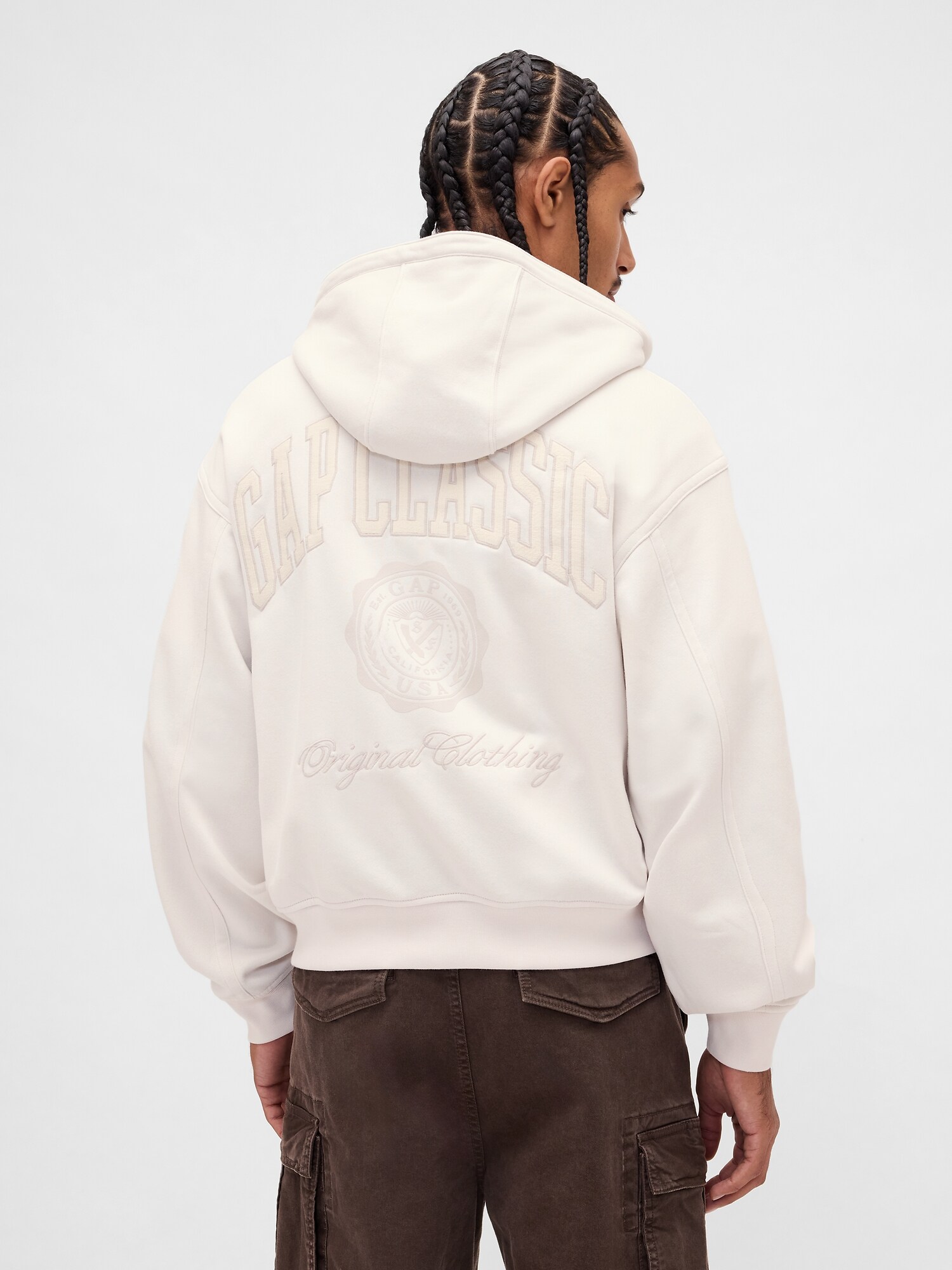 Gap公式オンラインストア | リラックスフィット GAPロゴ ジップアップ