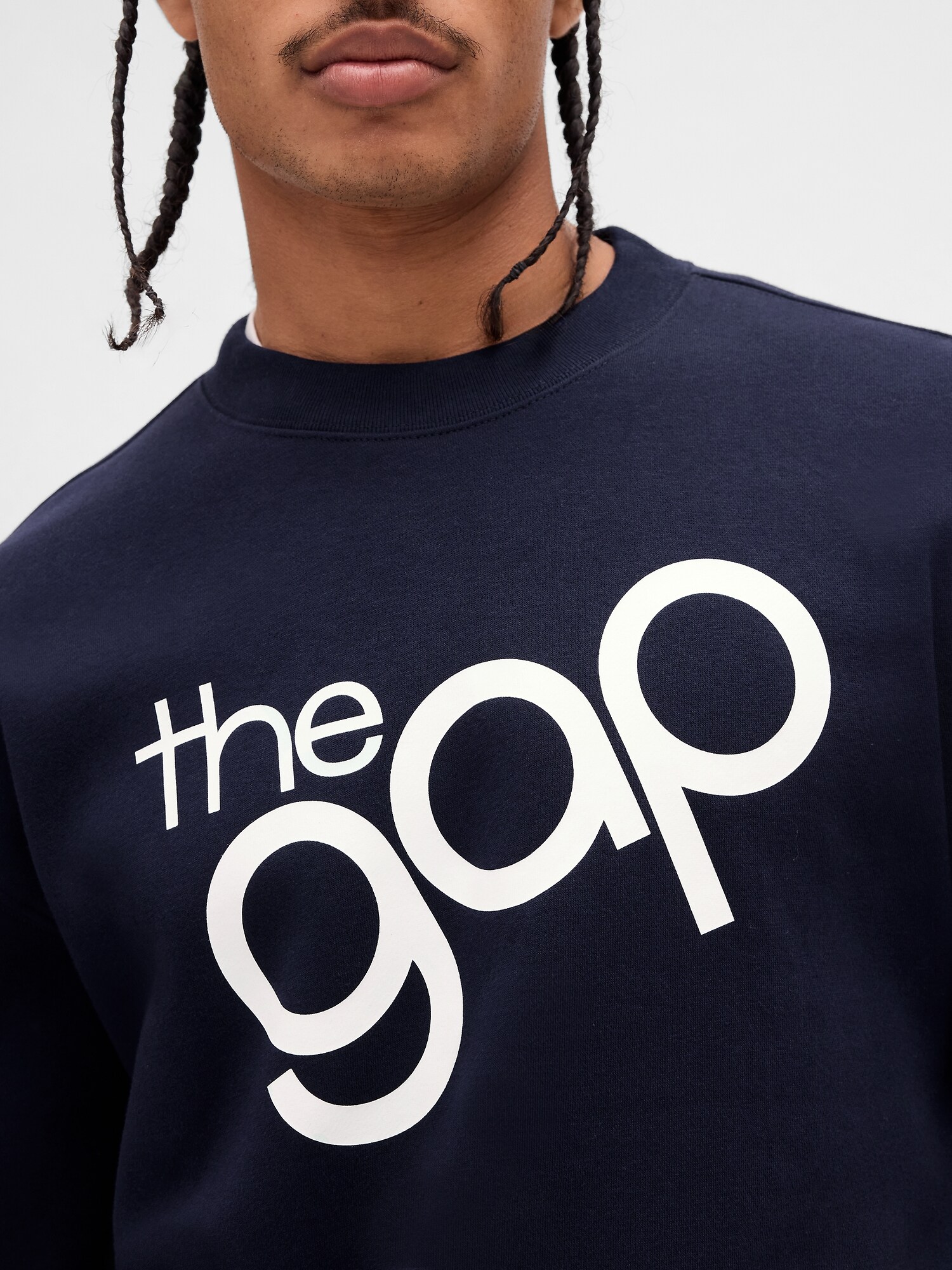 リラックスフィット GAPロゴ クルーネック スウェットシャツ-3