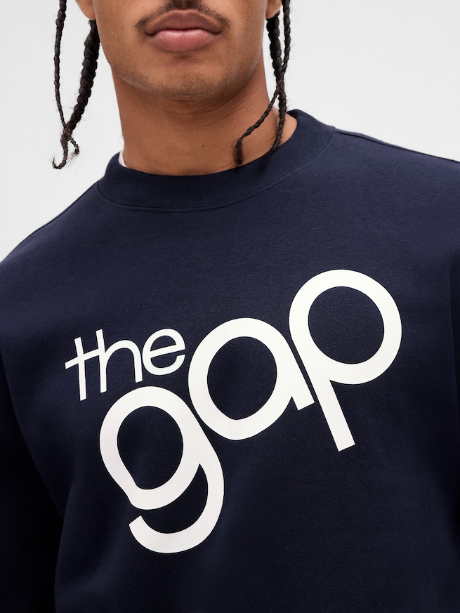 リラックスフィット GAPロゴ クルーネック スウェットシャツ-3