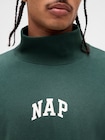 ヴィンテージソフト NAPロゴ モックネック スウェットシャツ-3