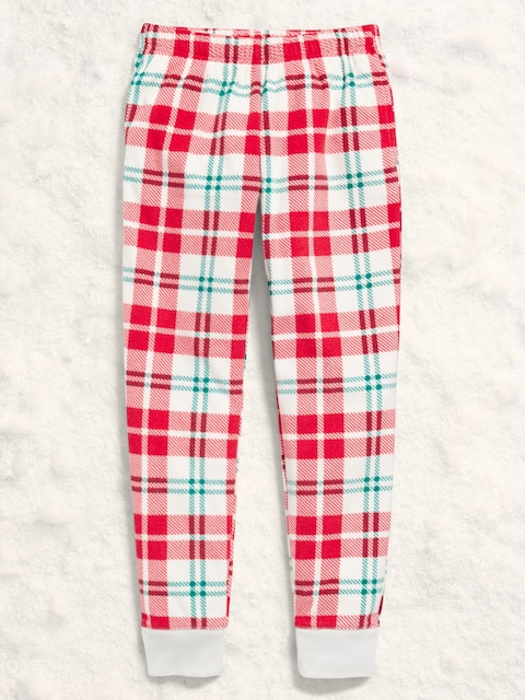 Gender-Neutral Microfleece Jogger Pajama Pants for Kids