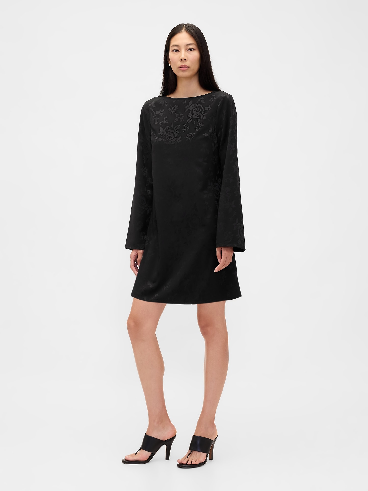 Boatneck Mini Shift Dress