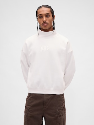 ヴィンテージソフト NAPロゴ モックネック スウェットシャツ