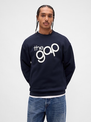 リラックスフィット GAPロゴ クルーネック スウェットシャツ