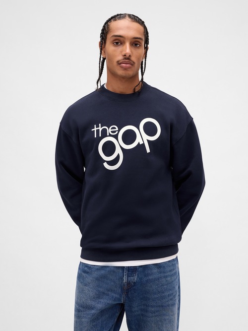 リラックスフィット GAPロゴ クルーネック スウェットシャツ