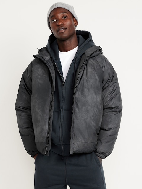 Oversized Water-Resistant Hooded Puffer Jacket