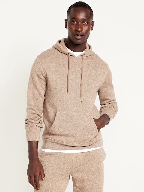 Fleece-Knit Pullover Hoodie