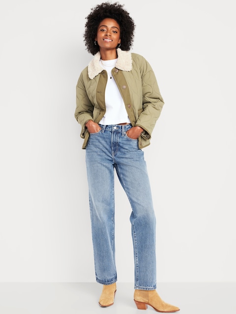 High-Waisted OG Loose Rigid Jeans
