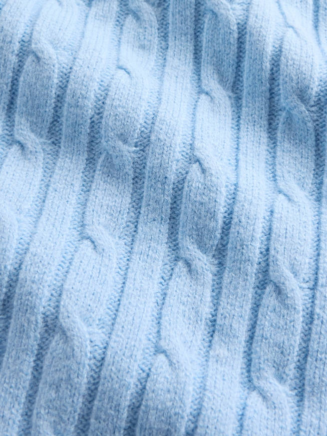 CashSoft カシミヤタッチ ケーブルニットパンツ-4