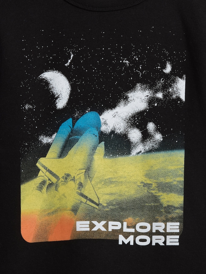 クルーネック グラフィック スウェットシャツ (キッズ)-2