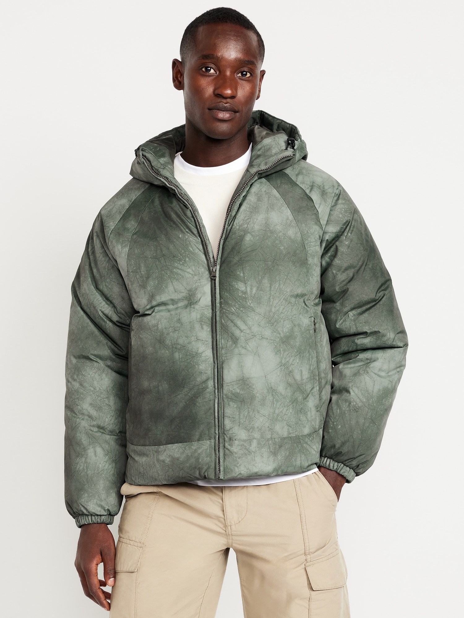 VESTE SURDIMENSIONNÉE REMBOURRÉE HYDRORÉSISTANTE À CAPUCHON