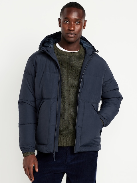 Frost-Free Water-Resistant Hooded Puffer Jacket