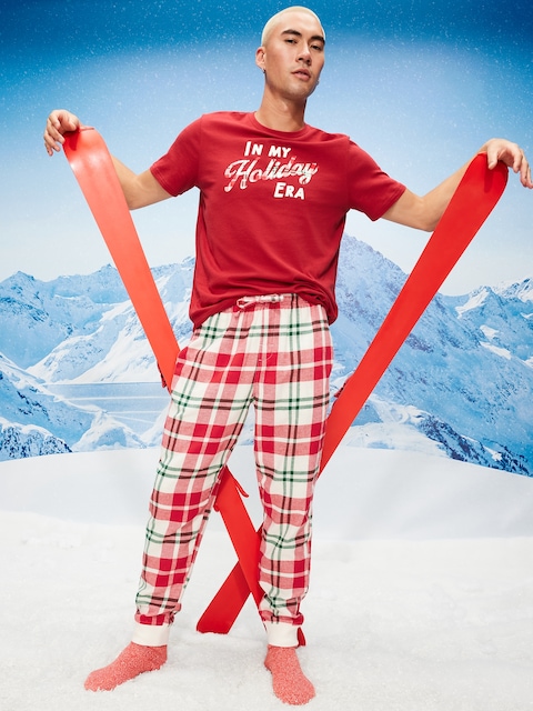 Flannel Pajama Joggers for Men