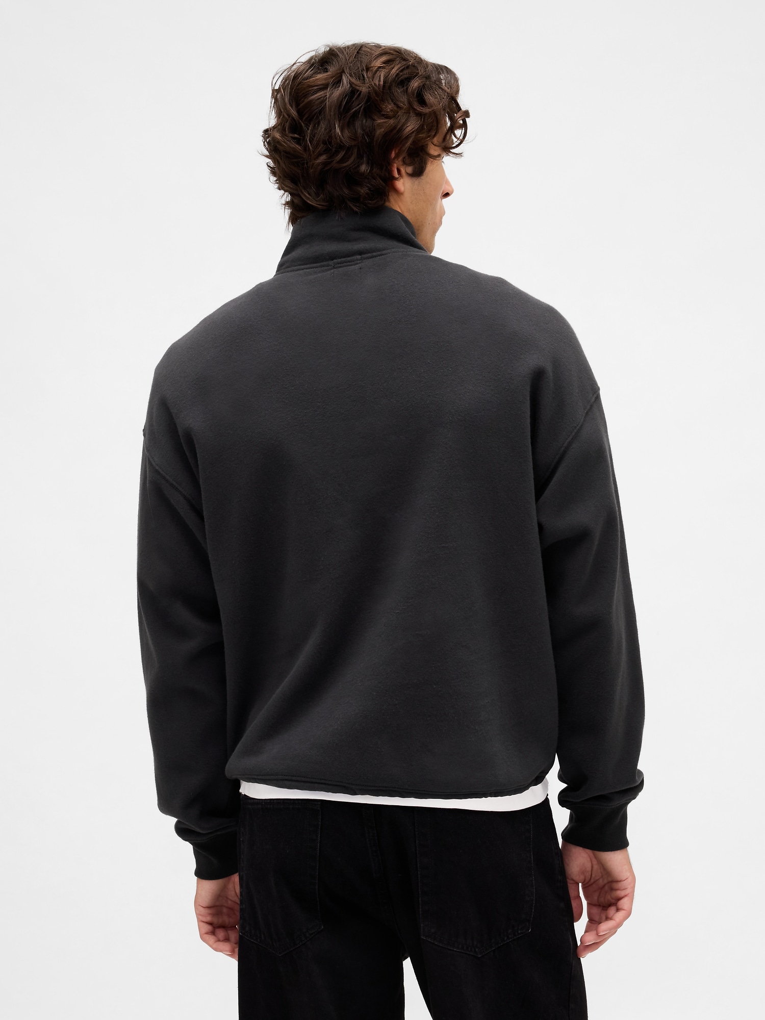 ꕥ新品ꕥヴィンテージソフト GAPロゴ ハーフジップ プルオーバー