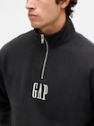ヴィンテージソフト  GAPロゴ ハーフジップ プルオーバー-3