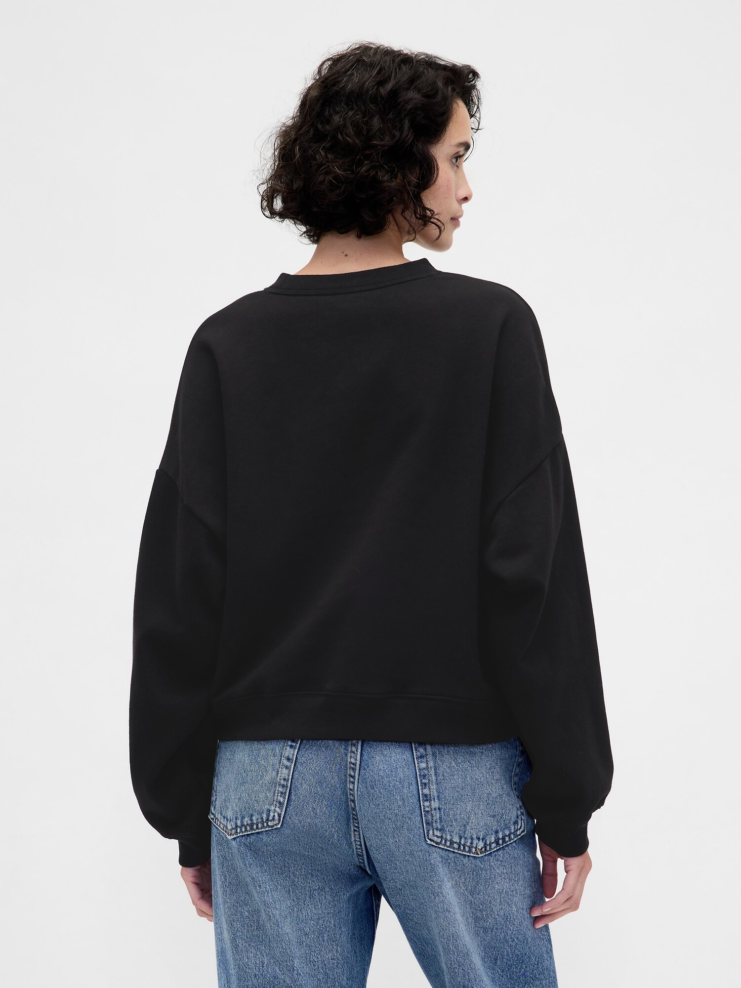 オーバーサイズ ウェッジ GAPロゴ スウェットシャツ-2