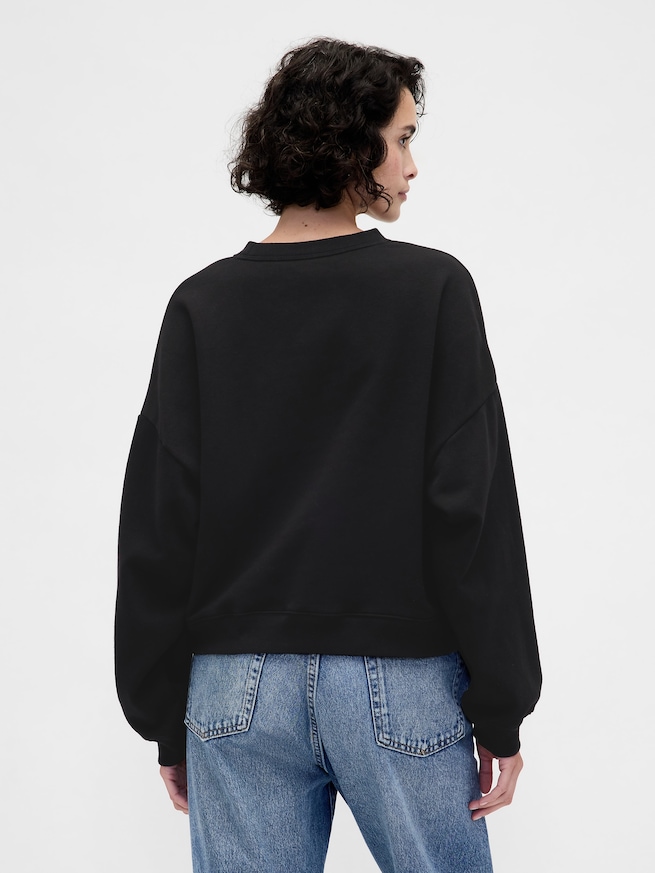 オーバーサイズ ウェッジ GAPロゴ スウェットシャツ-2