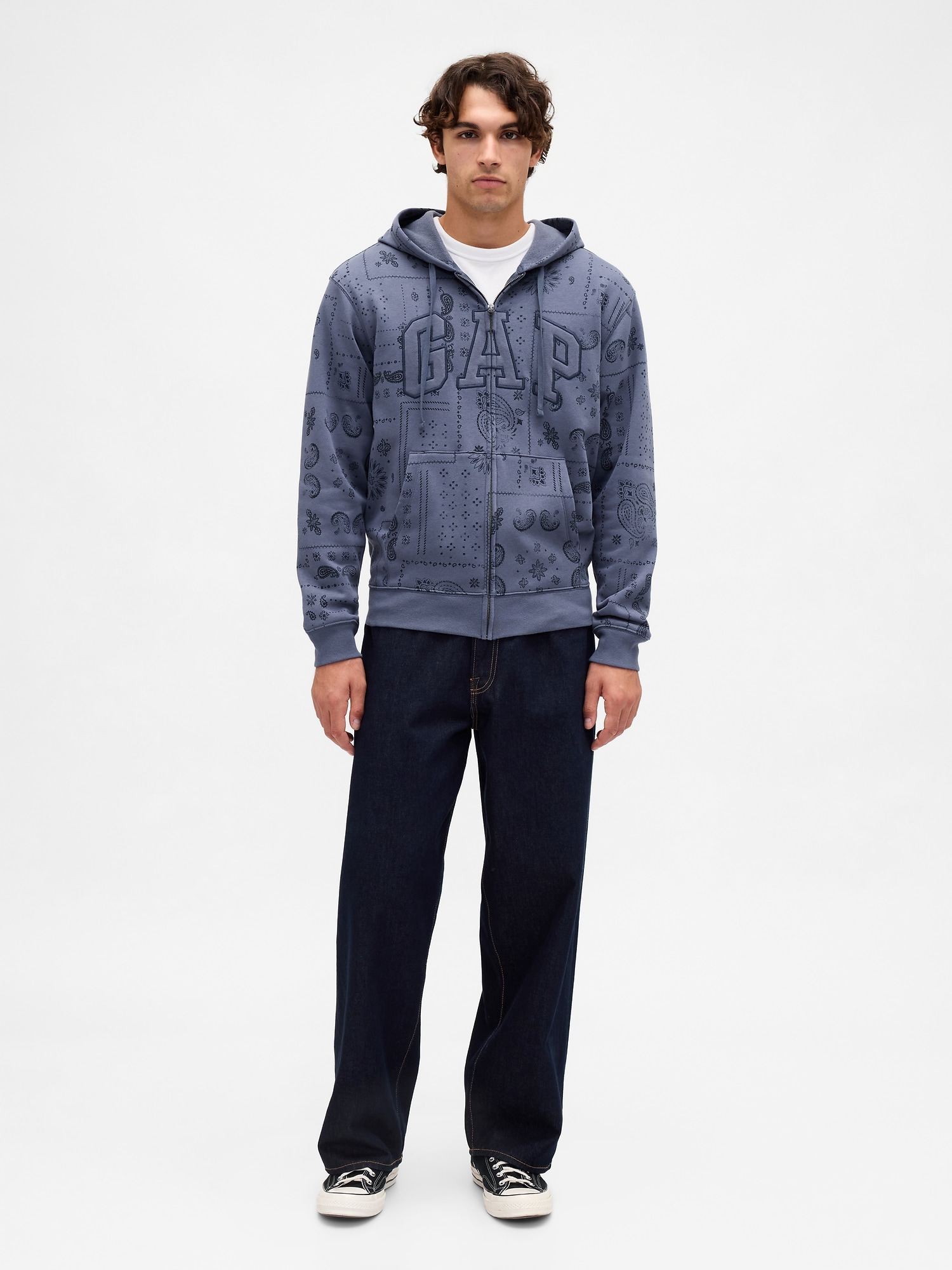 新作GAP パーカー　新品未使用 Gap公式オンラインストア | GAPアーチロゴ フルジップ パーカー(ユニ