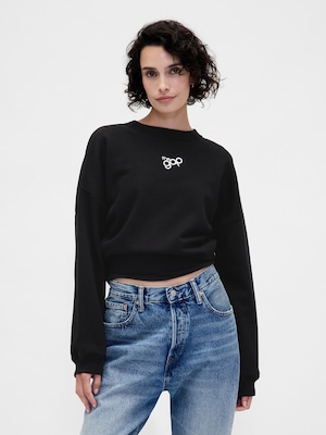 オーバーサイズ ウェッジ GAPロゴ スウェットシャツ