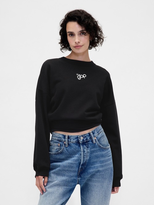 オーバーサイズ ウェッジ GAPロゴ スウェットシャツ