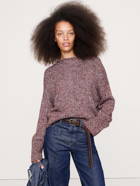 Cotton Roll-Neck Sweater